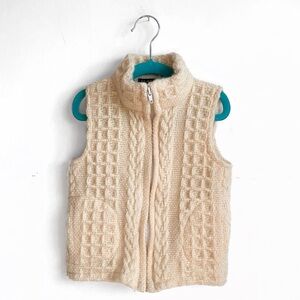 Vintage Irish Wool Children’s Fisherman Sweater Vest